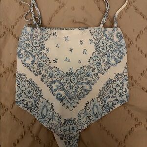 Altar’d State Floral Bandana Print Tie Top